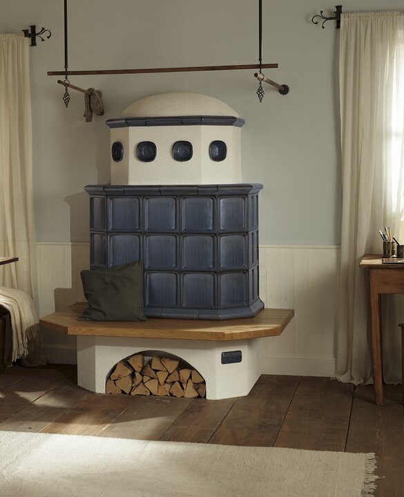 Kachelofen in Glasur rusticblau r.T. | © Sommerhuber GmbH