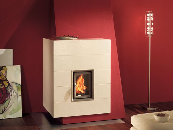 Image tiled stove with real big tiles in alabaster | © Sommerhuber GmbH