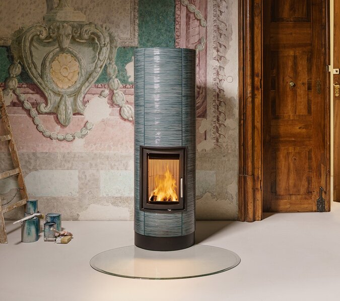 Image Full Storage Tiled Stove with flute fine  | © Sommerhuber GmbH