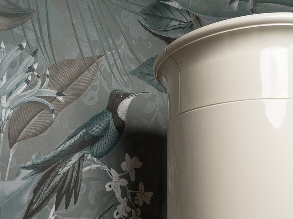 Bild Vollspeicherkachelofen rund mit Plattsims Elegance - Detail | © Sommerhuber GmbH