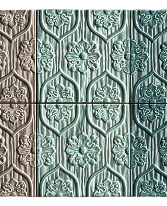 Image tile Tapetenmuster in different glazes | © Sommerhuber GmbH