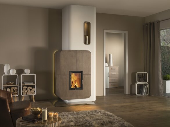 Image tiled stove with iForm® and niche soft | © Sommerhuber GmbH