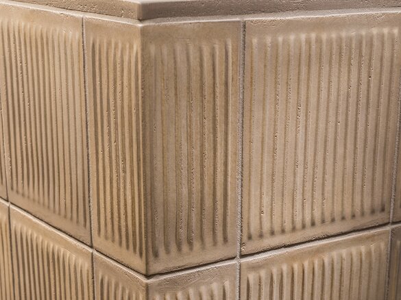 Detailfoto der Kachel Pfeifenmuster verwittert torf mittel | © Sommerhuber GmbH