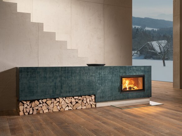 Image tiled stove with napa fine and turmalin glossy | © Sommerhuber GmbH