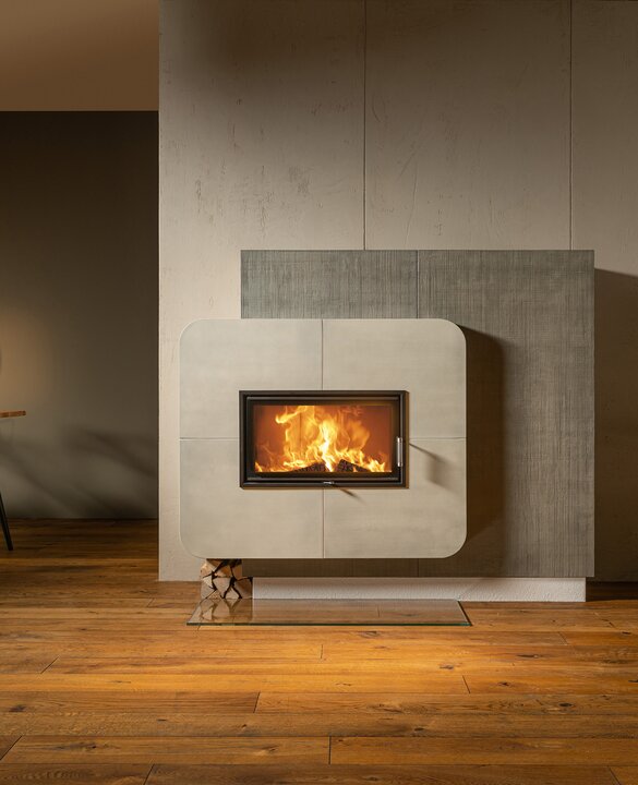 Detailed view tiled stove with iForm ® and napa fine | © Sommerhuber GmbH
