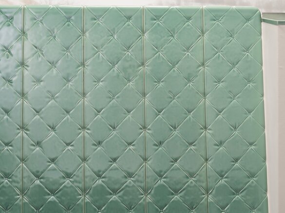 Vorderansicht des Rückenschildes classic aquamarin mittel glänzend | © Sommerhuber GmbH