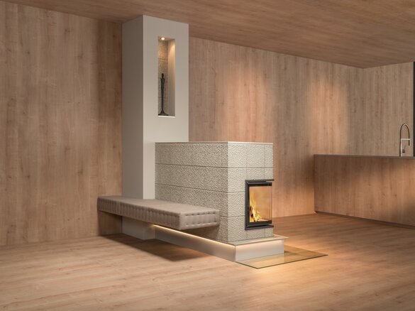 Image tiled stove with tile Arabesco | © Sommerhuber GmbH