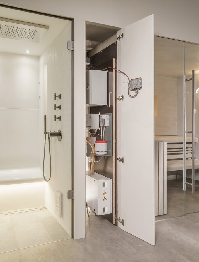 Bild Technik Spa Emotion - Multifunktionale Dampfduschen mit Wärmespeicherungskeramik | © Sommerhuber GmbH