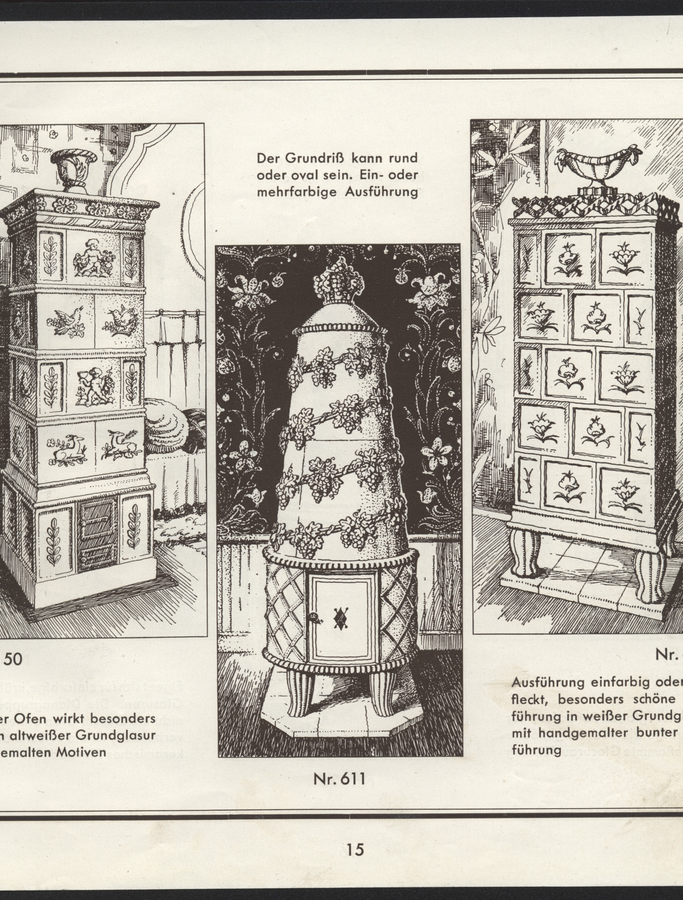 Old drawings of stylized stoves | © Sommerhuber GmbH