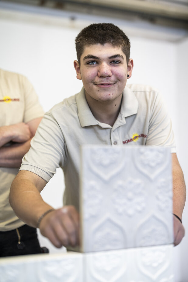 Bild Hafner-Lehrling bei der Arbeit | © Sommerhuber GmbH